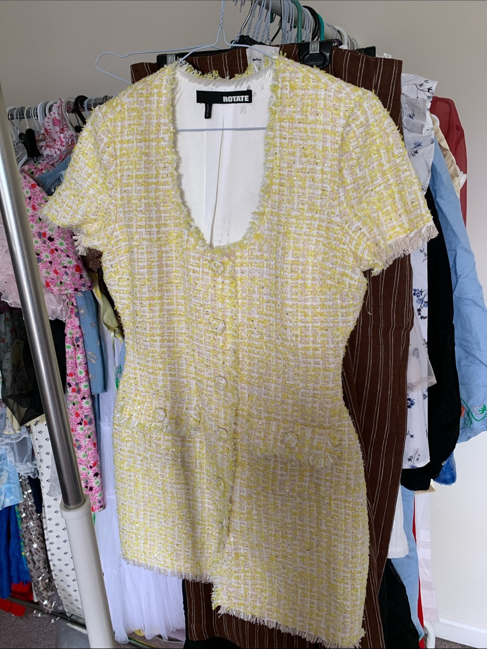 NWOT Rotate Tweed Dress